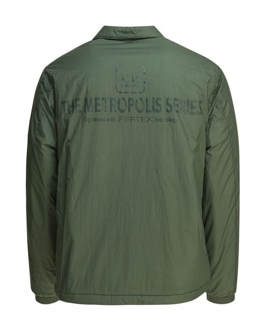 C P Company Green Metropolis Pertex Overshirt Jacket for men