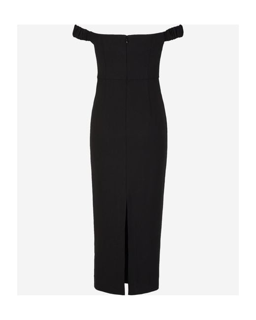 Roland Mouret Black Cady Dress