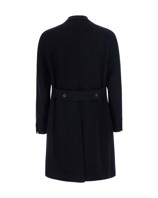 Tagliatore Blue Long-Sleeved Coat for men