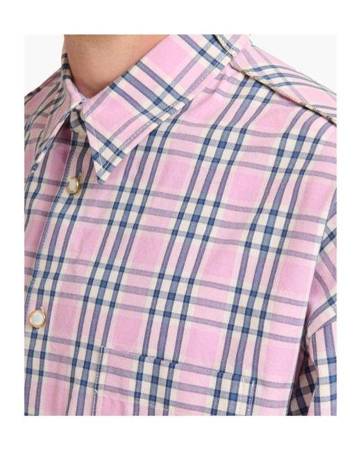 Marni Red Checked-Pattern Ppocket Shirt for men