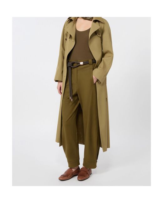 Max Mara Green Mxmadorni Trousers
