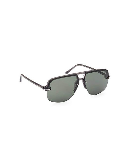 Tom Ford Metallic Logo Sunglasses for men
