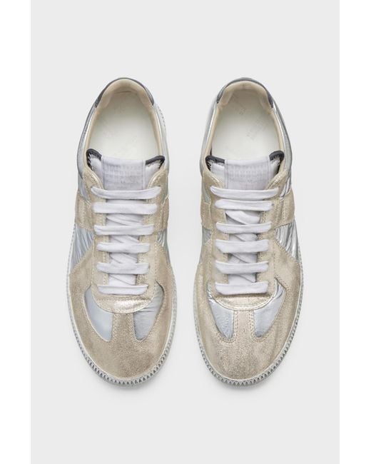 Maison Margiela White Low-Up Sneakers