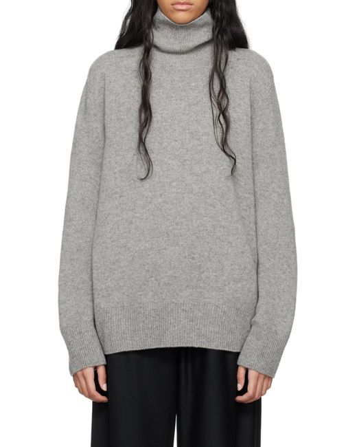 The Row Gray Roll-Neck Long Jumper