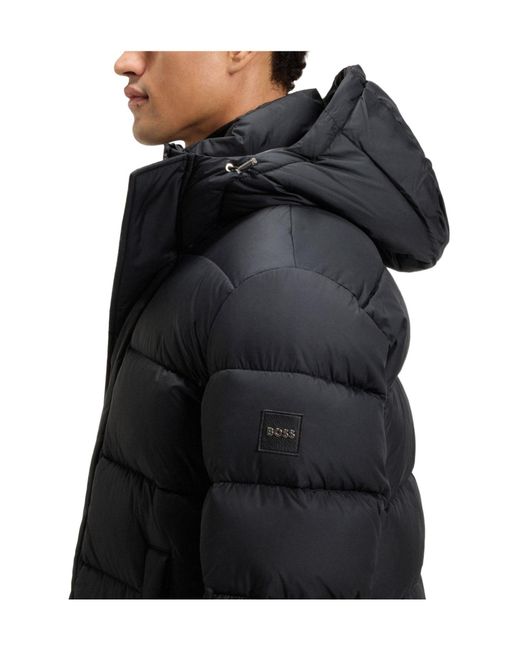 Boss Gray Solid Color Down Jacket for men