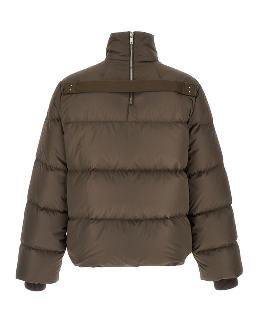Moncler Green Moncler Rick Owens Zip-Up Down Jacket for men