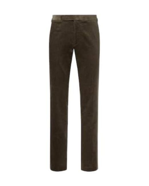 Ralph Lauren Gray Cotton Corduroy Slim Pants for men