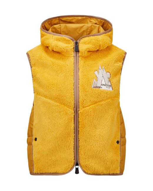 Moncler Yellow Fleece Gilet