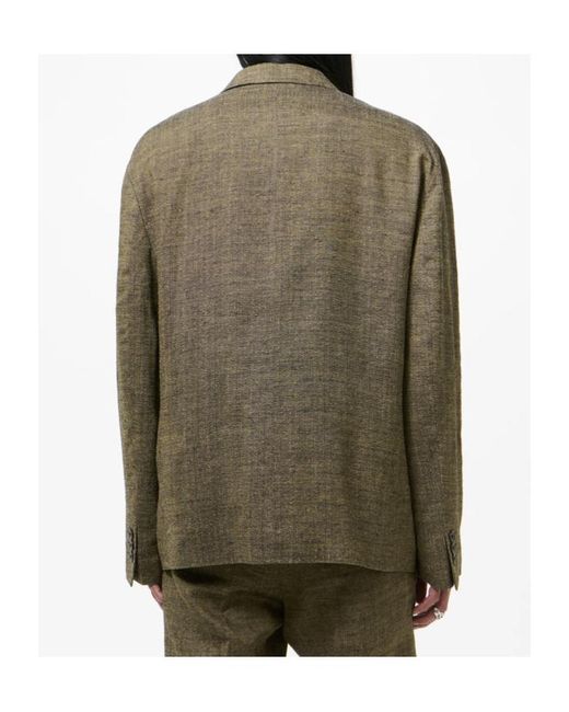 Our Legacy Green Halt Double-Breasted Blazer for men