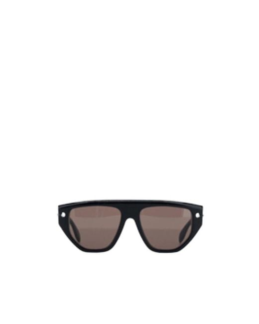 McQueen Gray Eyewear Geometric-Frame Sunglasses