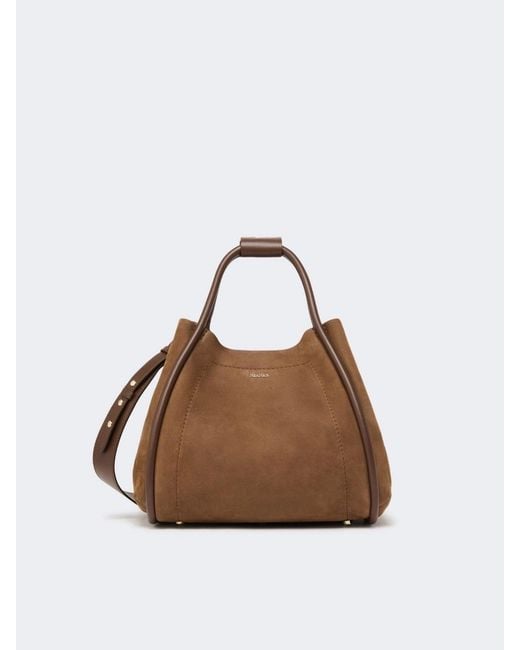 Max Mara Brown Small Leather Marine Bag