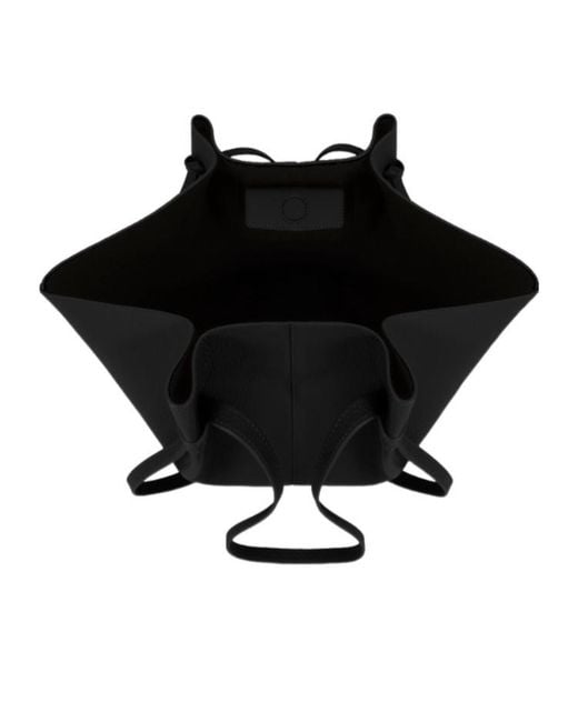 Yuzefi Black Mochi Pebble-Grained Shoulder Bag