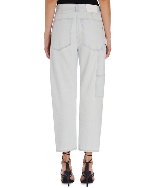 Dondup Gray Five-Pocket Denim Trousers
