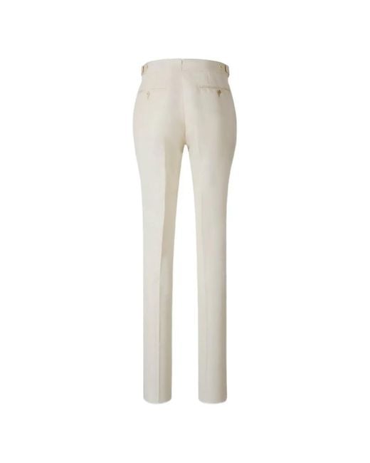 Tom Ford White Silk Tailored Trousers for men