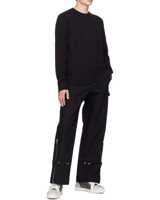 Golden Goose Deluxe Brand Blue Star Printed Crewneck Sweatshirt for men