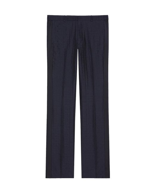 Givenchy Blue Monogram Slim-Fit Pants for men
