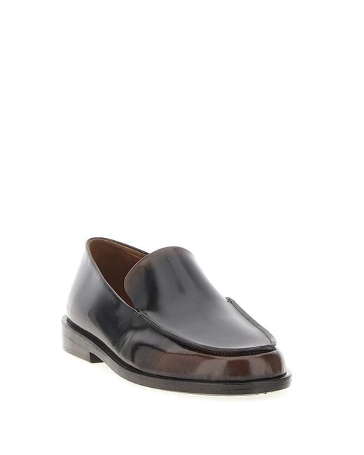 Marsèll Black Polished-Leather Loafers for men