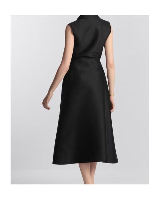 Dior Black Belted Mid-Length Dress