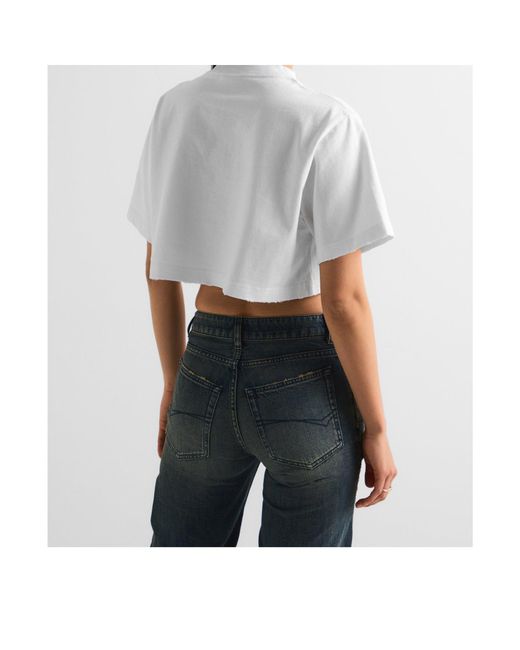 Balenciaga White Crop Top
