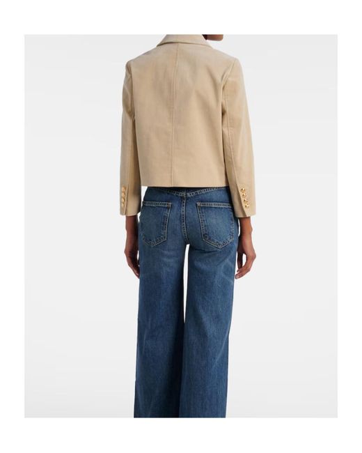 Nili Lotan Natural Button-Down Casual Jacket