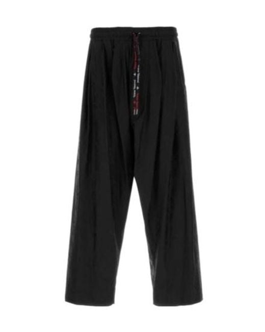 Vivienne Westwood Black Drawstring Balloon Trousers for men