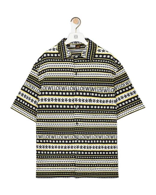 Loewe Gray Short Sleeve Shirt for men