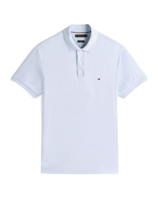 Tommy Hilfiger Blue Logo Short Sleeve Polo Shirt for men