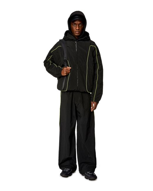 DIESEL Black J- Windbreaker Jacket for men