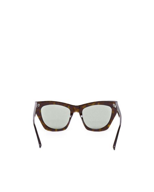 Saint Laurent White Eyewear Sl 214 Kate Cat-Eye Sunglasses
