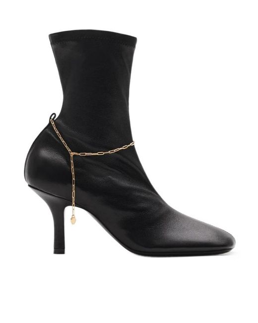 Burberry Black Leather Pumps Boot