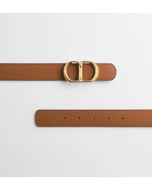 Dior White Reversible Cdicon Belt
