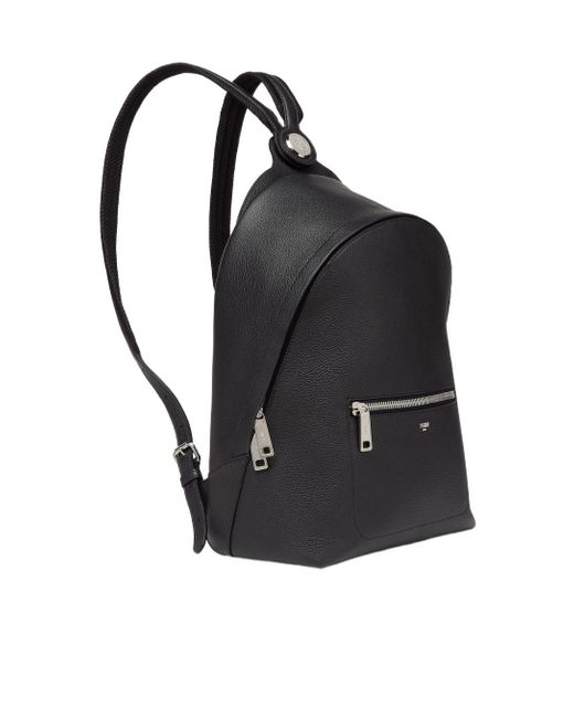 Fendi Black Chiodo Medium Backpack for men