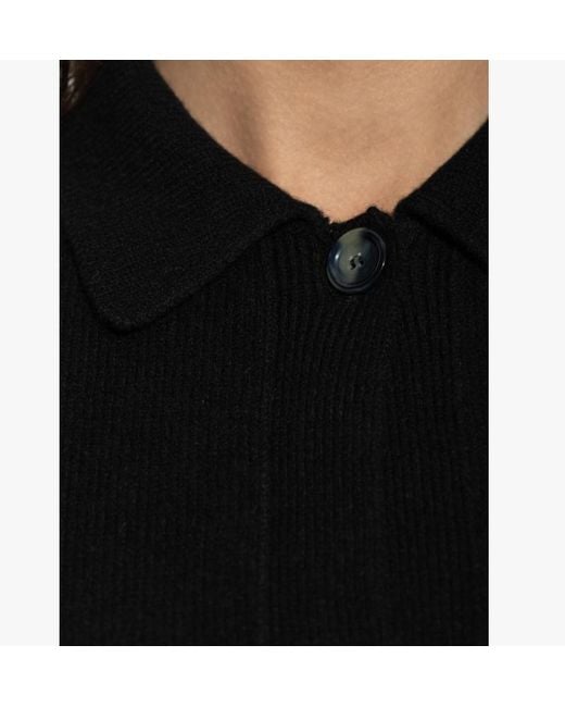 Haikure Black Polo Knitted Top