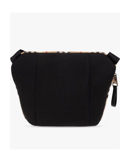 Burberry Black Archie Vintage Check Shoulder Bag for men
