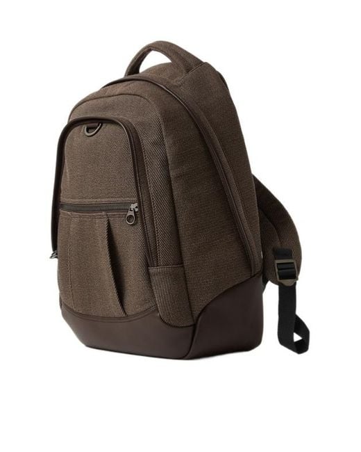 Loro Piana Brown Pioneer Backpack Medium for men