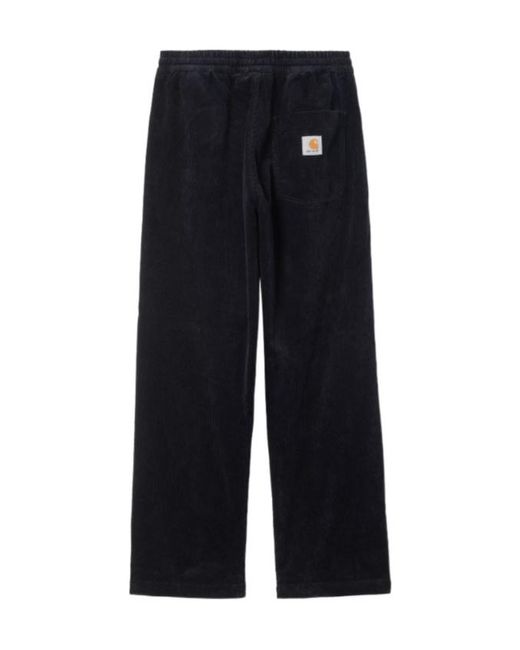 Carhartt Blue Corduroy Drawstring Trousers for men