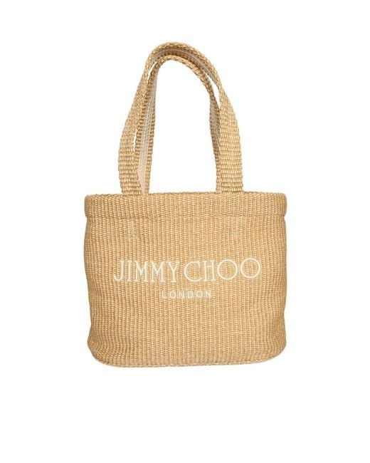 Jimmy Choo Natural Double-Handled Handbag