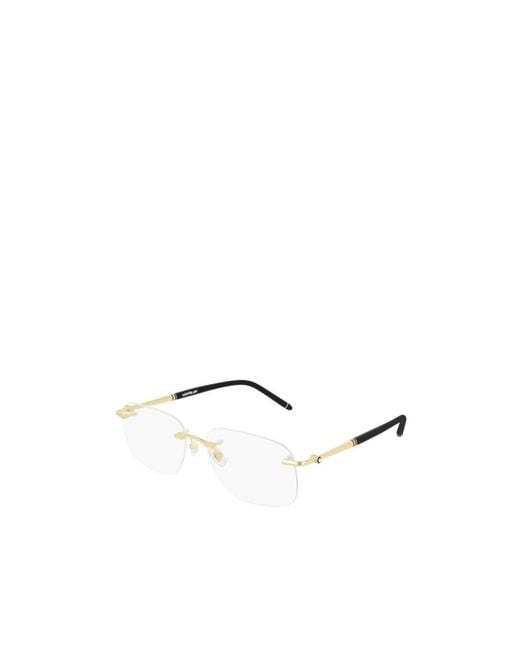 Montblanc Multicolor Eyewear Rimless Rectangular Glasses And Frames for men