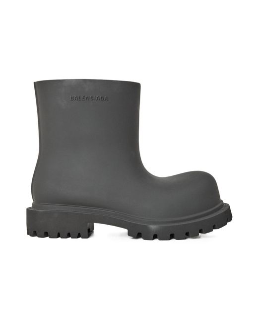 Balenciaga Black Rubber Boots