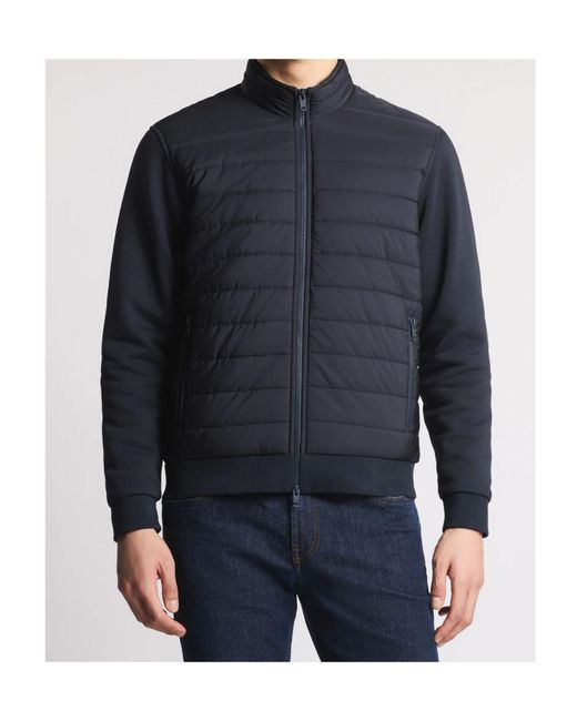 Fay Blue Padded Bomber Jacket for men