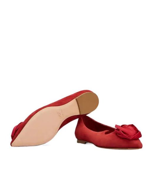 Roger Vivier Red Flat Ballet Shoes