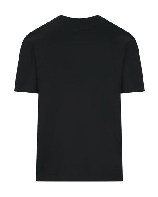 Zegna Black Short Sleeve Crewneck T-Shirt for men
