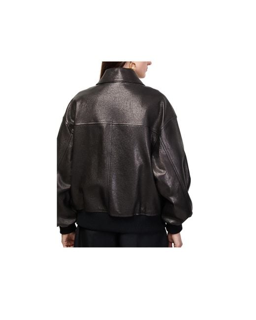 Khaite Black Shelman Leather Jacket