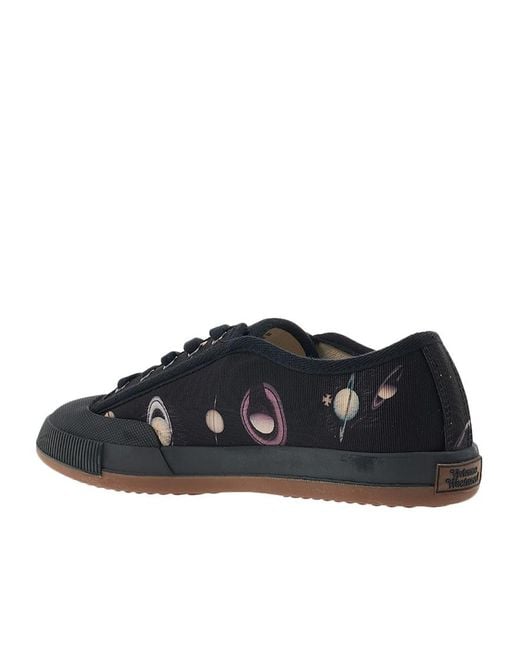Vivienne Westwood Blue Printed Low-Cut Casual Shoes for men