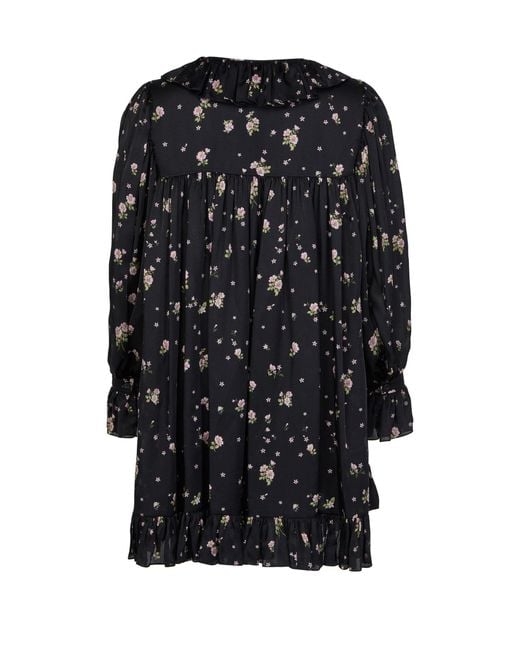 Chloé Black Long-Sleeved Mini Dress