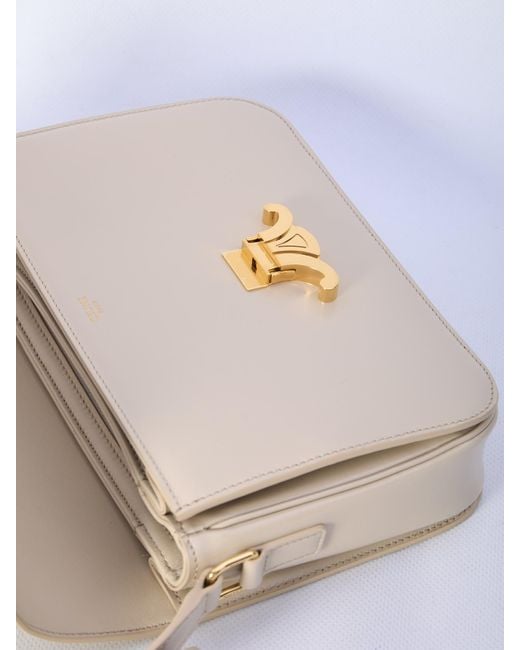 Céline White Classique Triomphe Bag