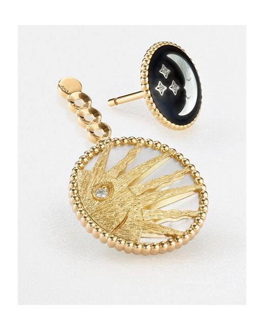 Dior Metallic Rose Céleste Single Earring
