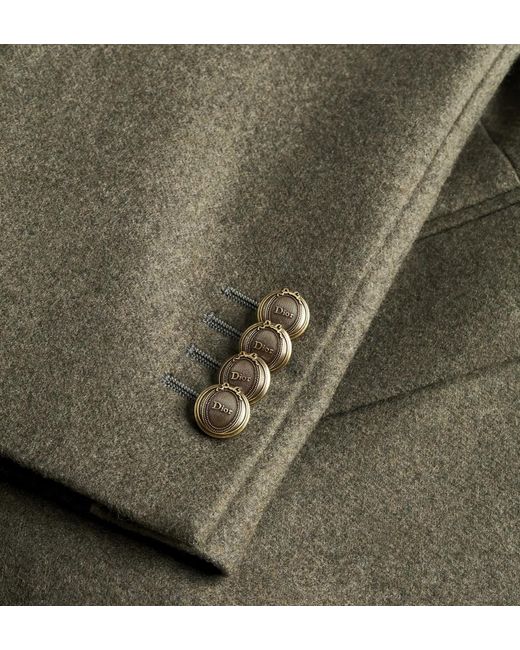 Dior Green Double-Breasted Jacket for men