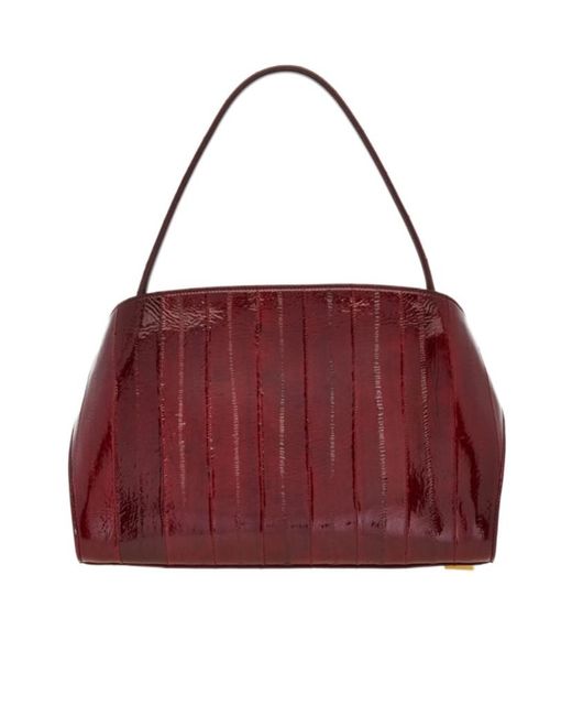 Ferragamo Red Hug Soft Shoulder Bag (M)