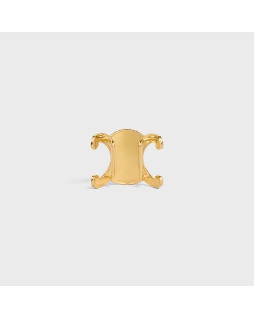 Céline Metallic Triomphe Bag Ring